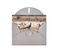 Gray JKIEGOQ pheasant hunting Prints Greeting Card 4 x 6 in for Christmas, Valentine's Day, Wedding, Party Invitation Cards