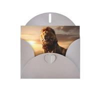 Gray JKIEGOQ The Lion King Prints Greeting Card 4 x 6 in for Christmas, Valentine's Day, Wedding, Party Invitation Cards