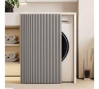 Gray Linen Look Adhesive net ShelfDustproof NoDrill Open Shelves 140cm x 70cmStylish Decor for Easy Organization and Modern Aesthetics