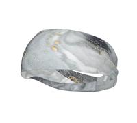 Gray Marble Abstract Splash PastelHair Bands for Men Woman Headband Running Headband Sweat Wicking Gym