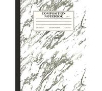 Gray Marble Graph Paper Notebook: Elegant 4x4 Quad Ruled Composition Notebook: 8,5 x 11 Inches, 200 Pages | Aesthetic Slate Marble Grid Design for ... for Math, Physics, and Creative Note-Taking
