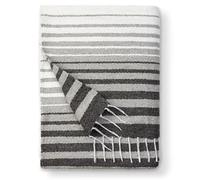 Gray Mexican Blanket by Laguna Beach Textile Co - Beach, Yoga, Camping, or Decorative Throw Blanket - Traditional Handmade Serape - Gray Tulum