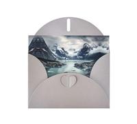 Gray MJHKXLJ Glacier Fjord, Alaska Prints Pearlized Greeting Card - Envelope Included - Perfect for Christmas, Birthdays, Valentines, Weddings, and More
