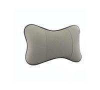 (Gray) New Mini All PU leather car neck pillows comfortable universal Auto Seat