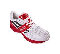 Gray-Nicolls Atomic Spike Cricket Shoes - Junior - White/Black/Red - UK 3