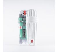 Gray Nicolls GN250 Gem Batting Pads - White/Aqua/Hot Red - New for 2024 (J/AMBI)