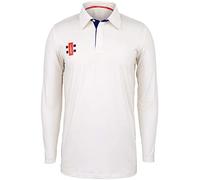 Gray-Nicolls Mens N Shirt PP Long Sleeve Ivory/Navy S