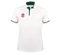 Gray-Nicolls Pro Performance V3 Short Sleeve Shirt (UK, Alpha, XS, Regular, Regular, Green Trim)