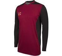 Gray-Nicolls T20 LONG SLEEVE SHIRT - MAROON/BLACK - NEW FOR 2019 (2XL)