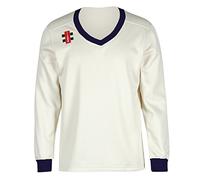 GRAY NICOLLS Velocity Men's Sweater, Ivory/Navy, XL