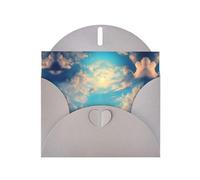 Gray Pearlescent Paper Holiday Cards 4"x6" MSRHIUEF Cloudy Sky Printing Greeting Cards for Christmas, Birthday, Wedding Anniversary & Party Invitations