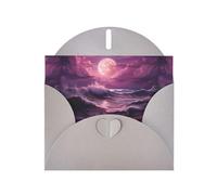 Gray Pearlescent Paper Holiday Cards 4"x6" YYHHAOFA Purple Tide Pattern Greeting Cards for Christmas, Birthday, Wedding Anniversary & Party Invitations