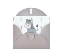 Gray Pearlescent Paper Holiday Cards 4"x6" YYHHAOFA smiling donkey Pattern Greeting Cards for Christmas, Birthday, Wedding Anniversary & Party Invitations
