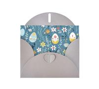 Gray Pearlescent Paper Holiday Cards 4"x6" YYHHAOFA spring happy easter holiday Pattern Greeting Cards for Christmas, Birthday, Wedding Anniversary & Party Invitations