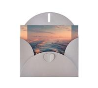 Gray Pearlescent Paper Holiday Cards 4"x6" YYHHAOFA The endless sea. Pattern Greeting Cards for Christmas, Birthday, Wedding Anniversary & Party Invitations