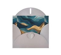 Gray Pearlescent Paper Holiday Cards 4"x6" YYHHAOFA Waves in the wheat field Pattern Greeting Cards for Christmas, Birthday, Wedding Anniversary & Party Invitations