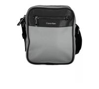 Gray Polyester Shoulder Bag with Zip, male, Calvin Klein, Cross Body Messenger, Gray, ONE SIZE, Bags ONE SIZE
