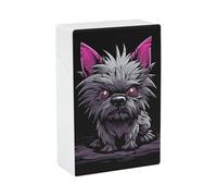 Gray Pooh Dog Plastic Cigarette Case Waterproof Hard Personalized Cigarettes Holder Cas Noveltys for Dad Husband