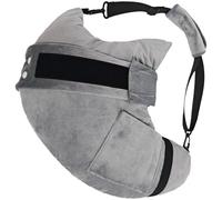 Gray Post-Surgery Arm Sling for Rotator Cuff Brace and Shoulder Support Pillow, Fully Adjustable with Ergonomic Design, Removable Cushion and Soft Polyester Cover, 23 in