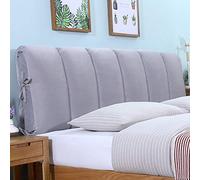 Gray Reading Pillow Cover for Headboard Thickened Anti Collision Bed Backrest Protector All Inclusive Duvet Dust Cover 180x50cm