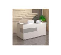 Gray Reception Desk for Office & Shop - 100CM Sales Counter with Thickened Board Simple Design Versatile Use Multiple Colors Available - Perfect for Retail & Hospitality