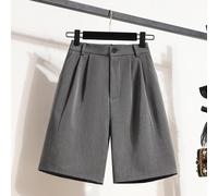 (gray, S) DIMANAF 2024 Plus Size Women Summer Pants Wide Leg Pants High Waist Shorts Elastic Loose Casual Basic A-Line Short Pants