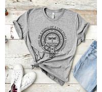 (gray, S) Sing Me A Song of A Lass That Is Gone T Shirt Outlander Book Series Shirt Jamie Fraser T-Shirt Women Graphic Tee Casual Tops
