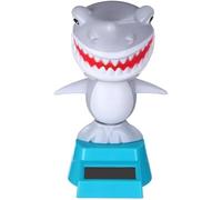 Gray Shark Solar Dancing Solar Powered Dancing in Colorful Shape Flip Flap Animated Bobblehead Dancer Window Sun Catcher Car Dashboard Decor Solar Power Kits