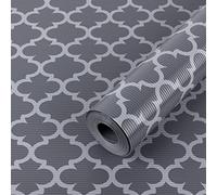 Gray Shelf Liners for Kitchen Cabinets Waterproof Drawer Liners Kitchen Shelf Liner Non-Adhesive EVA Refrigerator Liners Oil-Proof Fridge Mat for Cabinet, Drawer, Cupboard 44cm x 1000cm