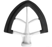 Gray Silicone Edge Beater For 4.5-5qt Tilt Head Stand Mixers Compatible With K45 Ksm100 Ksm150 Ksm90 Aluminum Mixing Paddle Accessory For Cookies Cakes And Mashed Potatoes Kitchen Tool(Black)