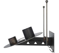 Gray Steel X7 Motorcycle Wardrobe, grey