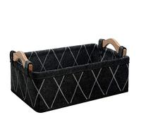 Gray Storage Baskets Bins Empty Gift Basket Foldable Fabric Storage Cubes for Desks Drawers Shelves Pantry Cabinet Bathroom Office Sturdy Home Decor