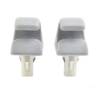 Gray Sun Visor Clip for Camry Highlander Prius Solara 2002-2012 - 2 Pack, ABS Plastic Interior Car Sunvisor Hook