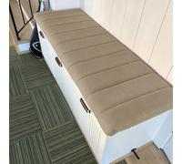 Gray Teddy Bear Cush Pad - 4cm Thick Non-Slip Seat Cover for ill & Bench - Washable, Soft, table, 130x55cm - Perfect for Home Décor & Seating
