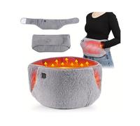 (Gray) USB Heated Waist and Hand Warmer Belt, 3-Speed Intelligent Temperature Control