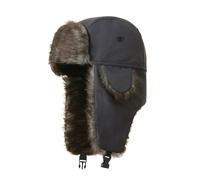 (Gray) Warm Winter Men Ushanka Aviator Trapper Hat Russian Trooper Ear Flap Cap Ski Hat