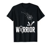 Gray Warrior Ribbon Support Parkinson's Disease Awareness T-Shirt