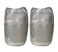 Gray Welder Shoe Covers 2 Pack, Lightweight Plastic Metatarsal Guards For Impact Protection, Easy Slip On Safety Overlays For Industrial Sites