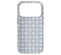 Gray White Polka Dot Circle Sphere Spotty Bubble Pattern Case for iPhone 17 Pro