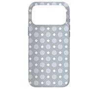 Gray White Polka Dot Circle Sphere Spotty Bubble Pattern Case for iPhone 17 Pro Max