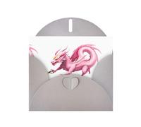 Gray WHJSHOP Cherry blossoms and dragons Prints Greeting Card - High-End Pearlescent Paper Double Sided Pearl Effect Love Buckle Pearl Paper Envelope