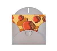 Gray WHJSHOP Cute little hamster Prints Greeting Card - High-End Pearlescent Paper Double Sided Pearl Effect Love Buckle Pearl Paper Envelope