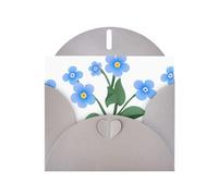 Gray WHJSHOP Don't forget I love you Prints Greeting Card - High-End Pearlescent Paper Double Sided Pearl Effect Love Buckle Pearl Paper Envelope