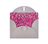 Gray WHJSHOP zebra tiger leopard pink Prints Greeting Card - High-End Pearlescent Paper Double Sided Pearl Effect Love Buckle Pearl Paper Envelope
