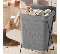 Gray Without Hanging Bag 1Pcs Durable Laundry Basket Dirty Washing Wash Clothes Foldable Storage Bag Lid