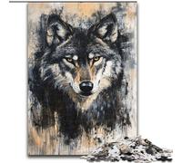 Gray Wolf 1000 Piece Jigsaw Puzzle for Adults Teens, Challenging To Complete But Fun And Humorous Birthday Present, Gifts, Wall Art (50x75cm)