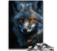 Gray Wolf Jigsaw Puzzles 1000 Pieces for Adults Teens,Challenging Game Gifts for Is Ideal As A Gift for The Whole Family (38x26cm)
