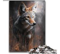 Gray Wolf Jigsaw Puzzles for Adults 2000 Piece Puzzle, Educational Games Home Decoration Suitable for Desktop Decoration (70x100cm)