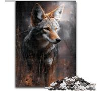 Gray Wolf Puzzles for Teenagers Teens 1000pc Puzzle, Pattern Assembly Deal As Gifts for The Whole Family Suitable for And 14 (26x38cm)