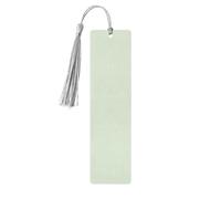 Gray Wooden Bookmark â€“ Crafted Light Bean Green Print Decor, Perfect for Hardcover Books, Journals, Notebooks & Planners
